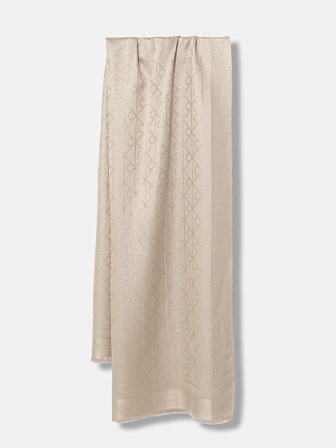 Calvin Klein szalik damski kolor beżowy LV04F8062G - zdjęcie produktu nr 1