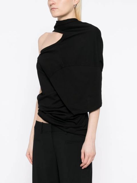 Christopher Esber Distort cutaway T-shirt - Black