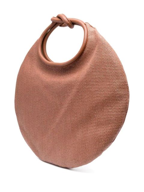 Cult Gaia Adina raffia shoulder bag - Brown