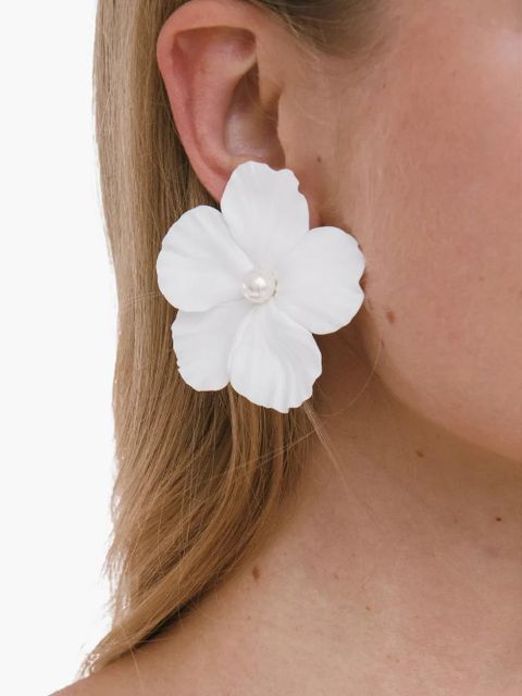 Jennifer Behr Verone earrings - White - zdjęcie produktu nr 2