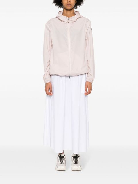 Moncler logo-patch hooded windbreaker jacket - Pink - zdjęcie produktu nr 2