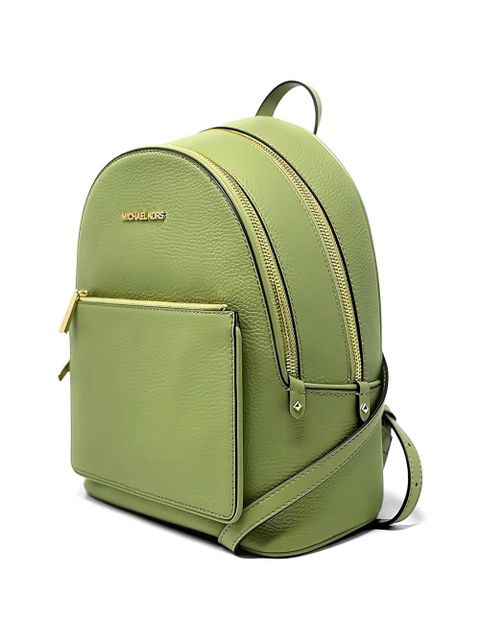 Michael Kors Adina grained leather backpack - Green