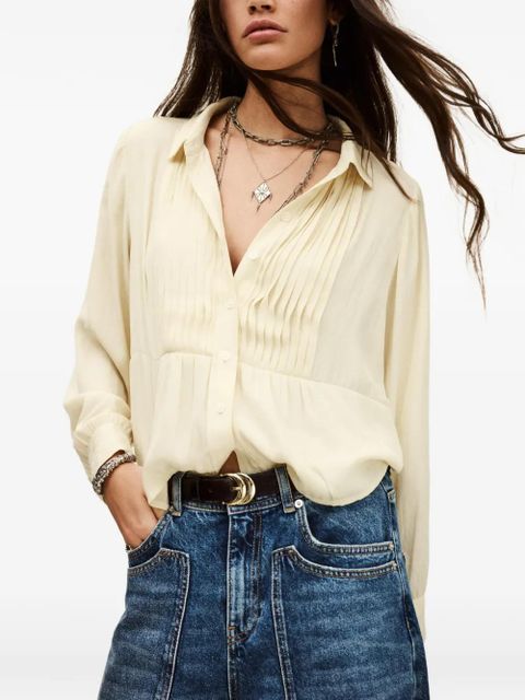 Ba&Sh Riata ruffled-detail shirt - Neutrals