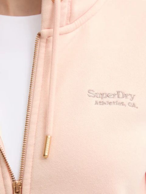 Superdry bluza damska kolor różowy z kapturem gładka W2012047A-YU4