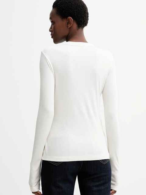 Filippa K longsleeve kolor beżowy 32045 - zdjęcie produktu nr 2