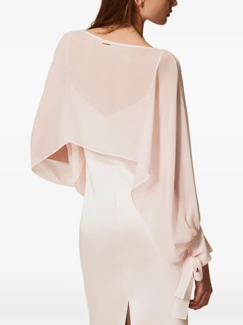 TWINSET bow-detail cropped blouse - Pink