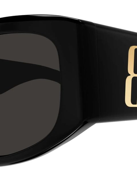 Balenciaga Eyewear logo geometric sunglasses - Black