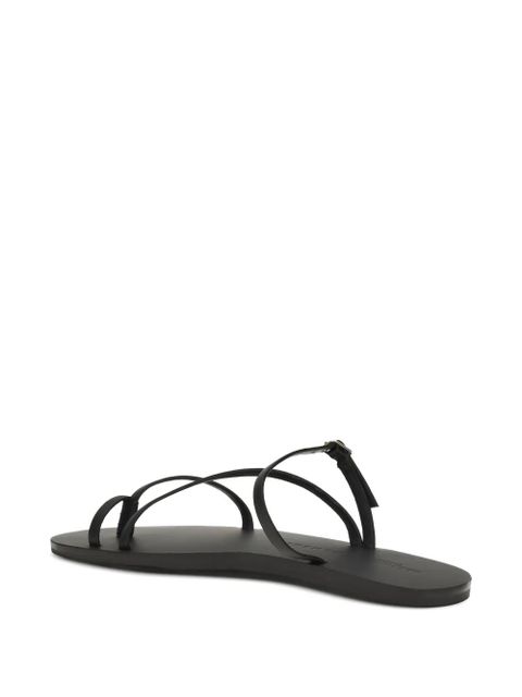 Manebi x Alex Rivière Studio Giorgia leather sandals - Black