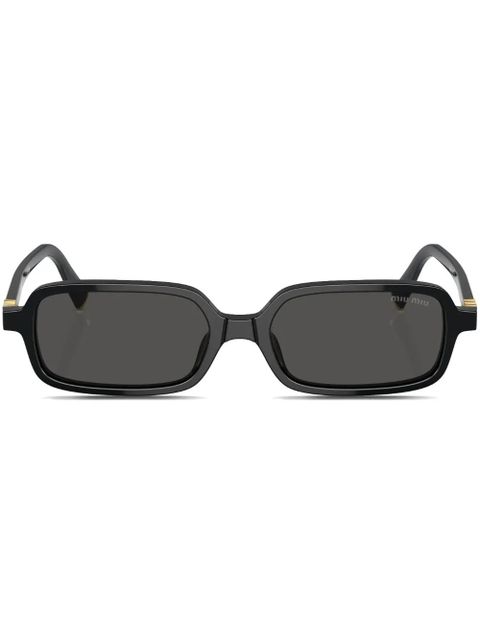 Miu Miu Eyewear rectangle frame sunglasses - Black - zdjęcie produktu nr 1