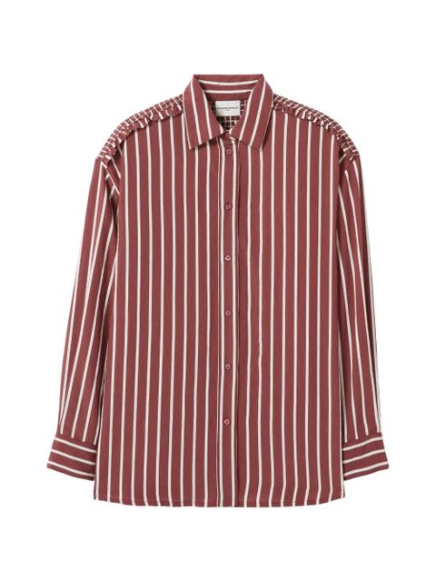 Claudie Pierlot striped ruffled shirt - Red - zdjęcie produktu nr 1