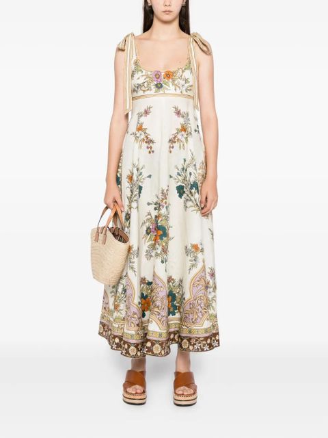 ALEMAIS Floral tie-strap sundress - CREAM - zdjęcie produktu nr 2
