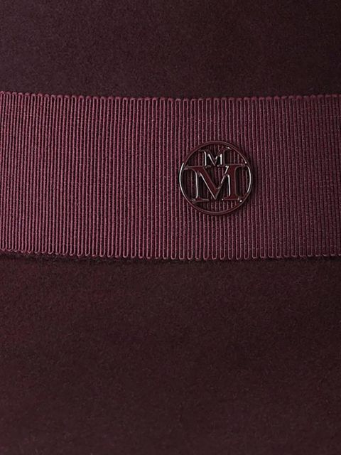 Maison Michel Kate felt fedora hat - Red - zdjęcie produktu nr 2