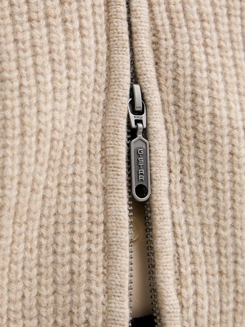 G-Star sweter wełniany 0 damski kolor beżowy ciepły D27728.D770