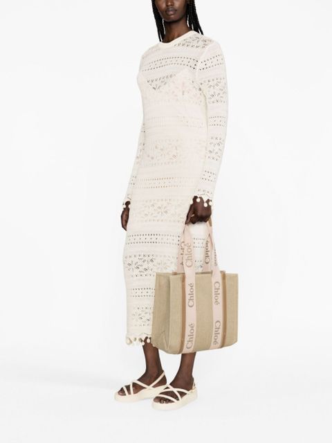 Chloé medium Woody tote bag - Neutrals - zdjęcie produktu nr 2