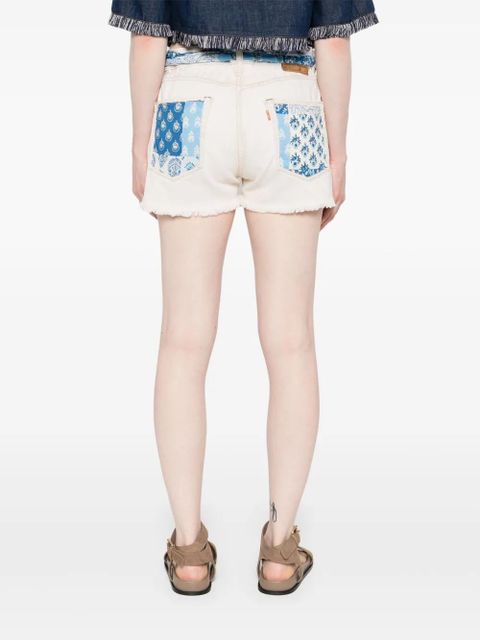 MC2 Saint Barth bandana-print denim shorts - Neutrals - zdjęcie produktu nr 2