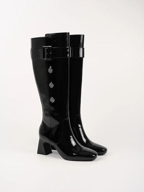 Karl Lagerfeld kozaki BEATA damskie kolor czarny na słupku KL31475A - zdjęcie produktu nr 2