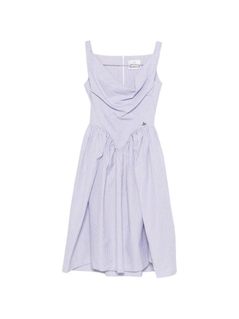 Vivienne Westwood Sunday striped-pattern midi dress - White - zdjęcie produktu nr 1