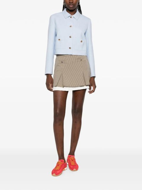 Maje zip-fastening pleated mini skirt - Brown - zdjęcie produktu nr 2