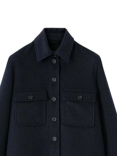 Loro Piana buttoned pocket overshirt - Blue - zdjęcie produktu nr 2