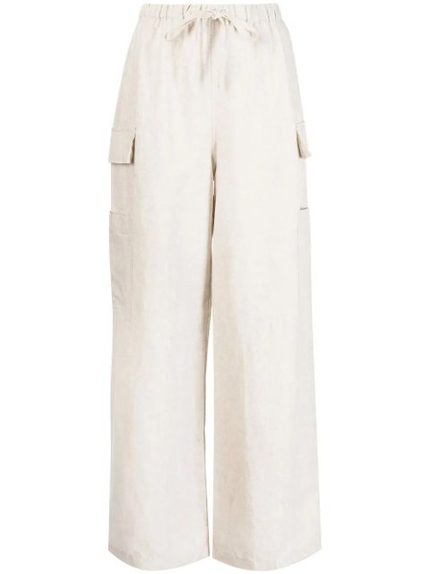 Reformation Ethan linen wide-leg trousers - Neutrals - zdjęcie produktu nr 1