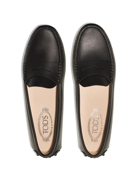 Tod's Gommino round toe moccasins - Black