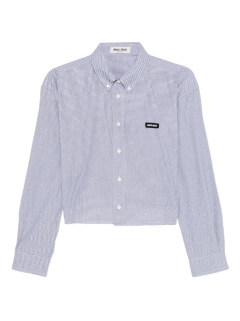 Miu Miu button-fastening shirt - Blue - zdjęcie produktu nr 1
