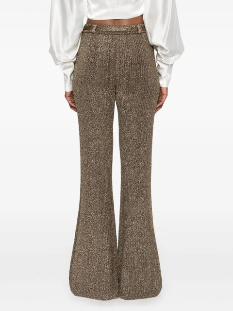 TOM FORD metallic-threading trousers - Gold