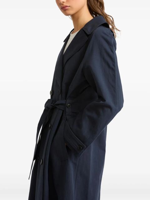 Yves Salomon double-breasted trenchcoat - Blue
