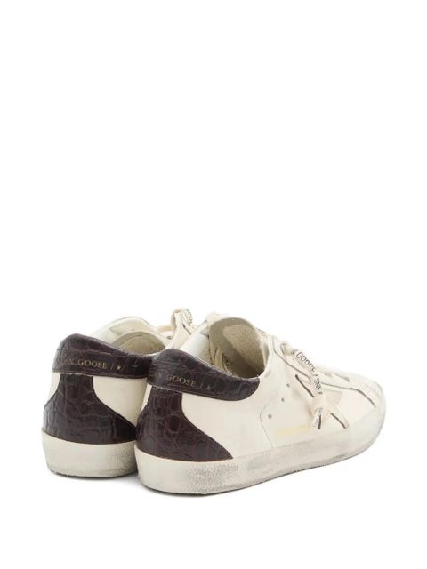 Golden Goose Super-Star crocodile-effect sneakers - Neutrals - zdjęcie produktu nr 2