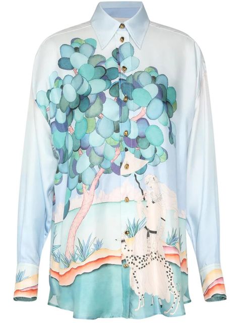ZIMMERMANN Madame Jade shirt - Blue