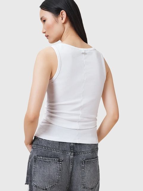 AllSaints top bawełniany KATARINA damskie kolor biały W192JC - zdjęcie produktu nr 2