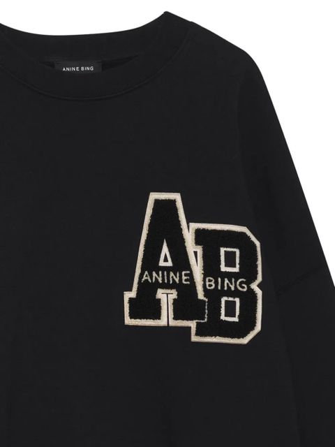 ANINE BING Miles cotton sweatshirt - Black