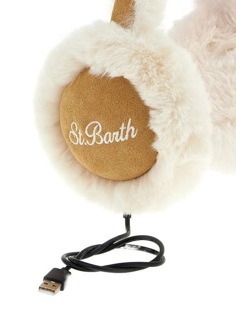 MC2 Saint Barth logo-embroidery earmuffs - Neutrals - zdjęcie produktu nr 2