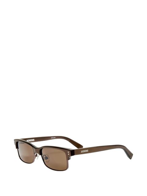 Jacquemus rectangle sunglasses - Brown - zdjęcie produktu nr 2