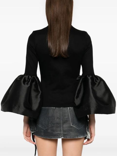 Marques'Almeida flared-cuff top - Black
