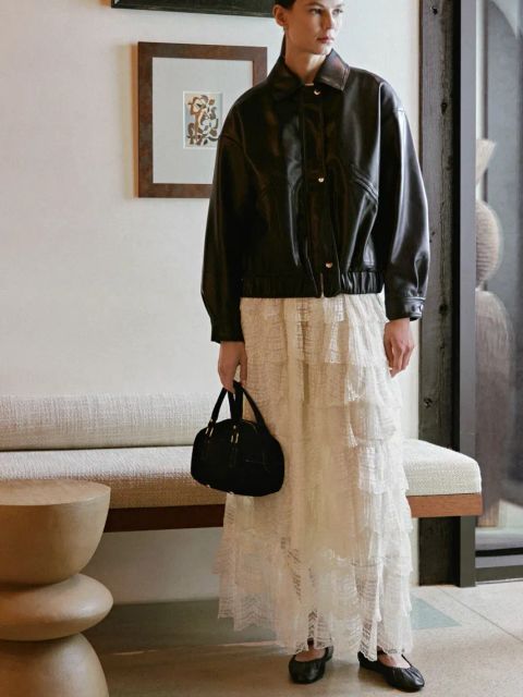 Answear.LAB kurtka damska kolor czarny przejściowa oversize