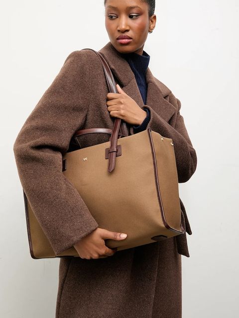 Answear.LAB płaszcz damski kolor brązowy przejściowy