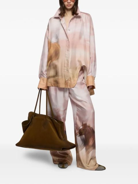 The Attico horse-print trousers - Pink - zdjęcie produktu nr 2