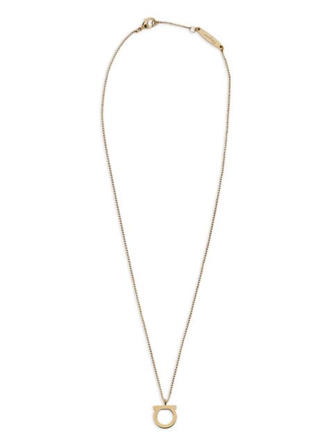 Ferragamo large Gancini pendant necklace - Gold - zdjęcie produktu nr 1