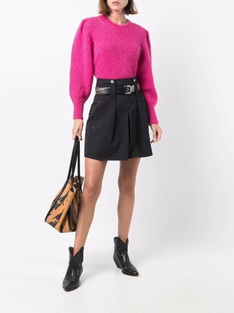 ISABEL MARANT A-line cotton shorts - Black - zdjęcie produktu nr 2