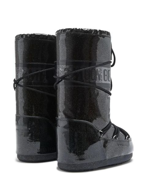 Moon Boot Icon Glitter snow boots - Black