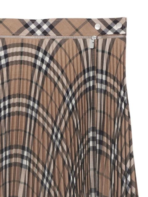 Burberry pleated check skirt - Neutrals - zdjęcie produktu nr 2