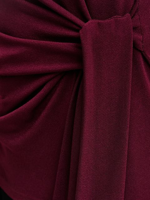 Answear.LAB top damska kolor bordowy gładka