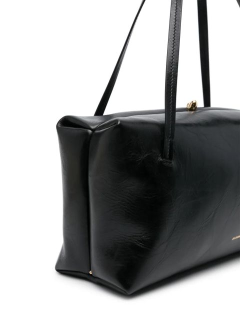 Jil Sander Goji leather shoulder bag - Black