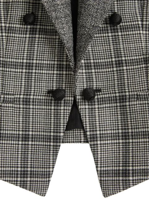 Valentino Garavani double-breasted check jacket - Grey - zdjęcie produktu nr 2