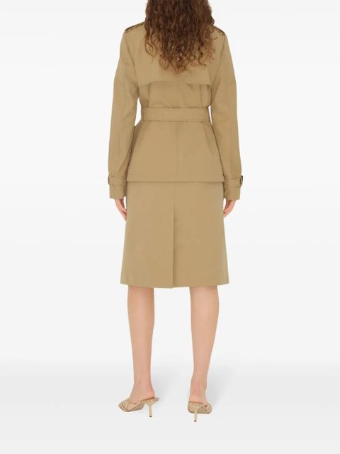 Burberry cotton-blend trench coat - Neutrals