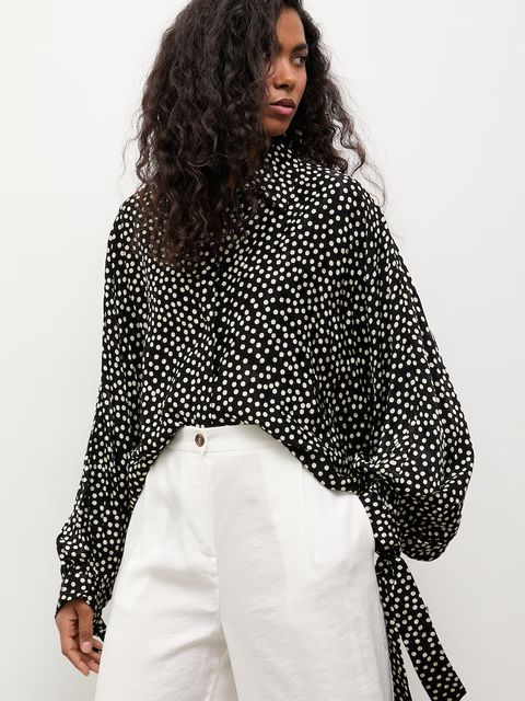 Answear.LAB bluzka koszulowa damska z wiskozą - zdjęcie produktu nr 2