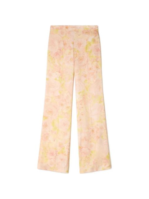 SANDRO floral-print flowy trousers - Orange - zdjęcie produktu nr 1
