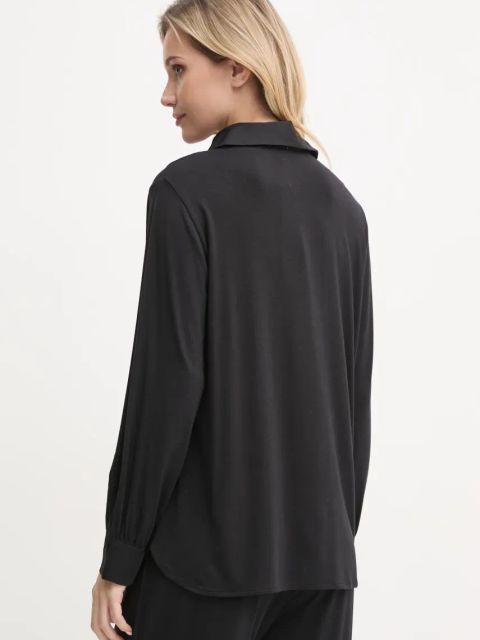 United Colors of Benetton bluzka piżamowa damska kolor czarny 3ZEW3M007