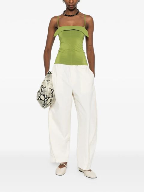 Nanushka Marinie square-neck top - Green - zdjęcie produktu nr 2